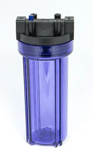 [300-H-2510C-C] Black/Clear 2.5" x 10" US Water Filter Housing